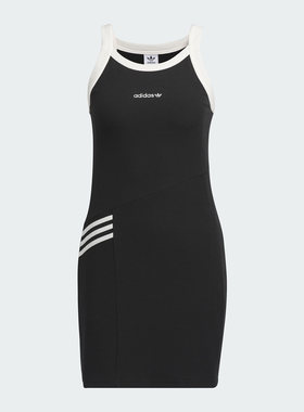 Adidas/阿迪达斯官方三叶草女子透气运动无袖连衣裙IU4841