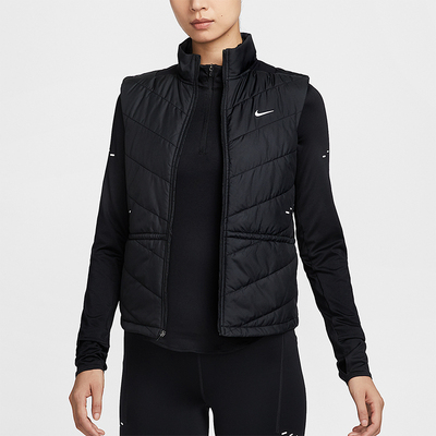 Nike/耐克正品冬季女士反光保暖拼接立领运动棉马甲HV2656-010