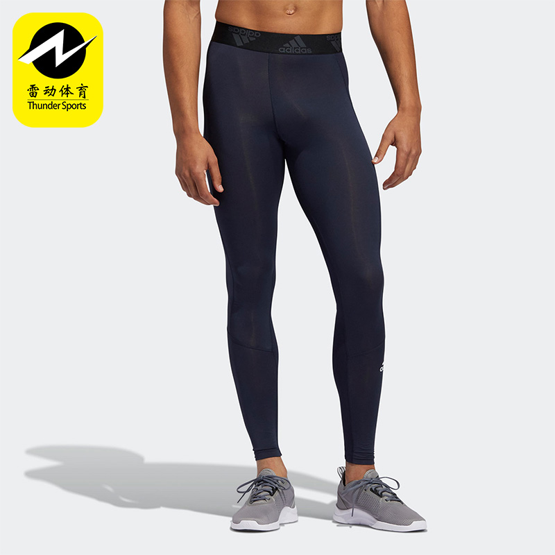 Adidas/阿迪达斯正品夏季男士轻盈透气经典训练运动紧身裤GL9875