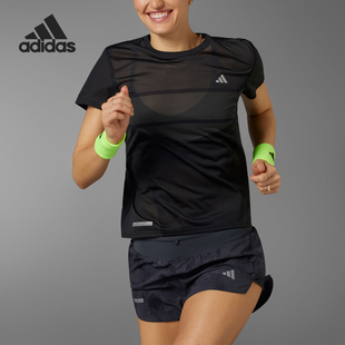 阿迪达斯官方正品 女士跑步运动短袖 ULT TEE T恤IL7175 ENG Adidas