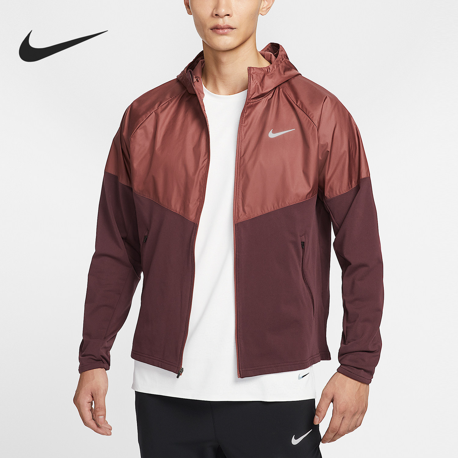 Nike/耐克正品Miler Repel 男士训练加绒拼接夹克HV2670-652