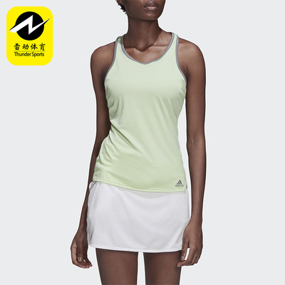 Adidas/阿迪达斯正品2025女士简约训练运动吸汗透气无袖T恤EC3650