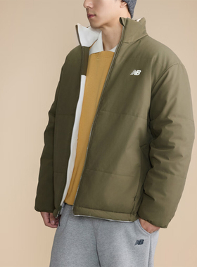New Balance/NB正品运动男士双面穿立领休闲保暖棉服AMJ44304-DRC