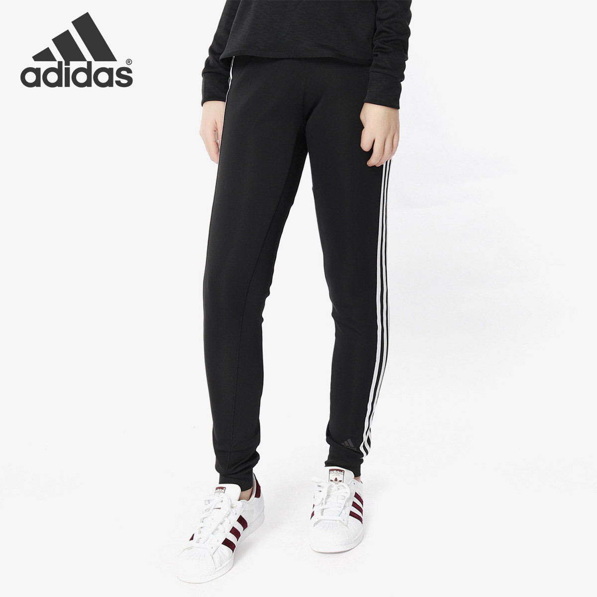Adidas/阿迪达斯女子透气运动训练休闲收腿小脚长裤 BK2623