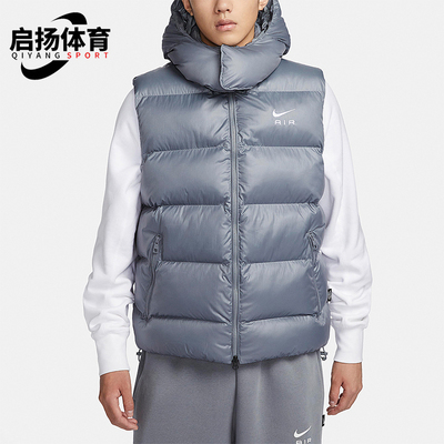 耐克男士连帽保暖棉马甲