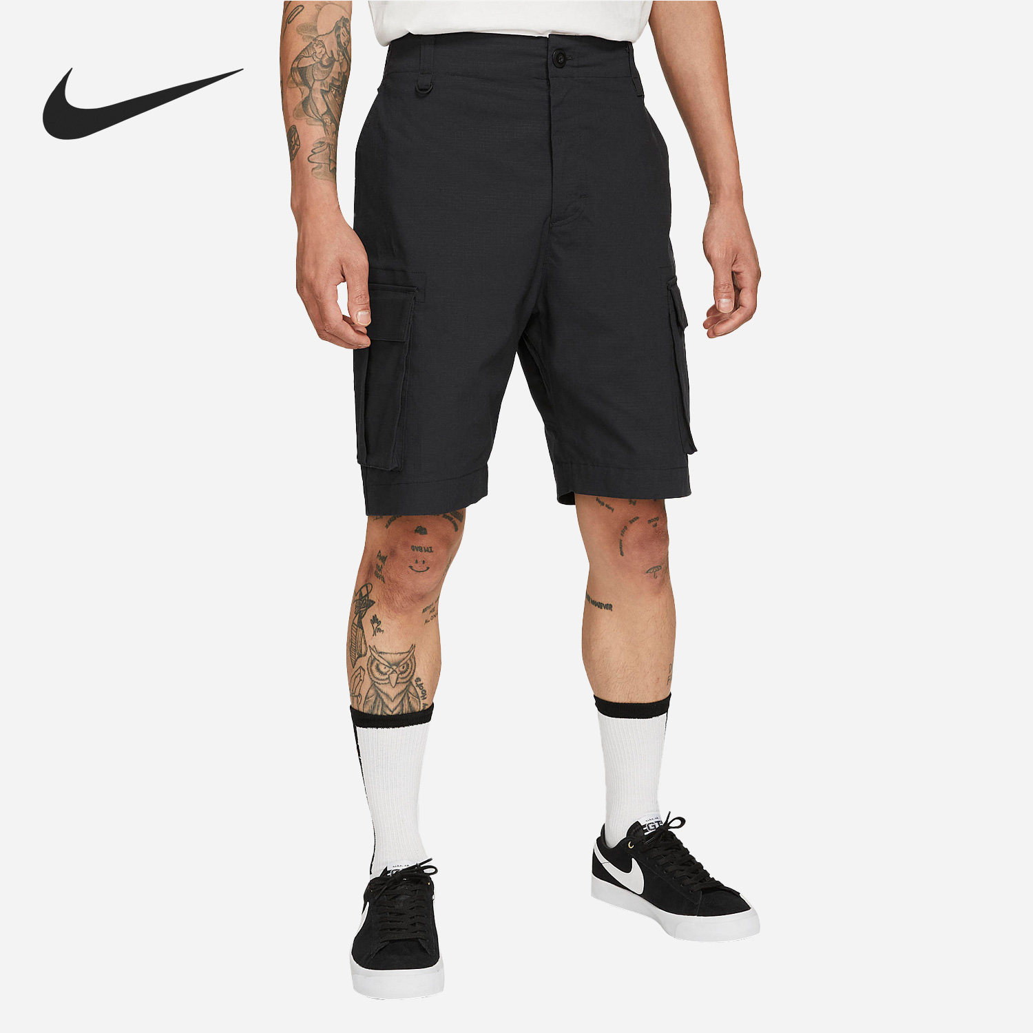 Nike/耐克正品夏季男子休闲运动滑板工装五分短裤CV4741-010,运动服/休闲服装,运动中长裤／短裤,淘宝优惠券,粉丝福利购,淘宝优惠卷