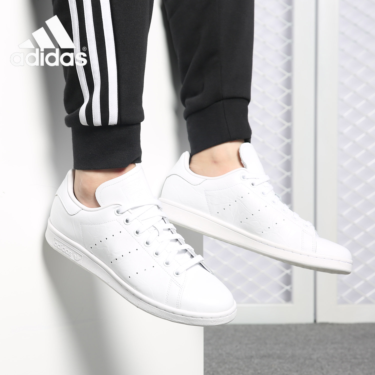 Adidas/阿迪达斯正品 史密斯Smith 男女三叶草运动休闲板鞋BZ0473