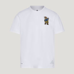Adidas/阿迪达斯正品TEREXTEREX新款男经典白色徒短袖T恤KE3710