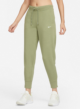 Nike/耐克正品休闲女士训练针织束脚收口运动长裤CU5496-334