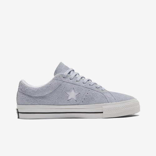 Converse匡威正品经典淡紫色低帮男女复古翻毛皮休闲板鞋172387C