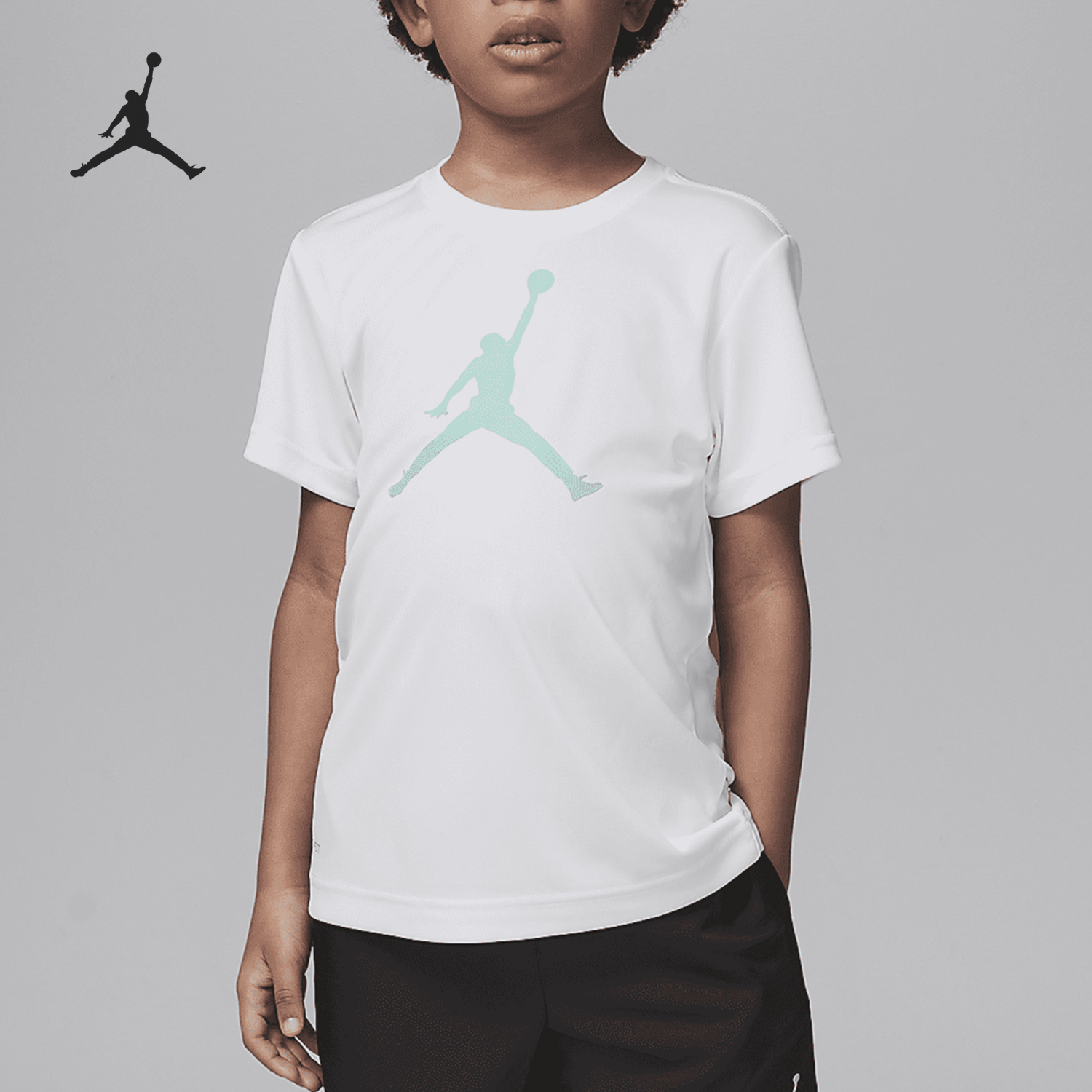 Nike/耐克正品JORDAN小童运动透气训练透气短袖HA2892-102