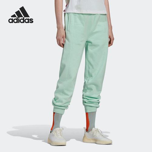 Adidas/阿迪达斯正品SMC联名女士高腰运动针织束脚裤HG1329