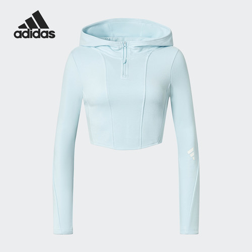 Adidas/阿迪达斯官方正品FUSTL W P HDY.女士修身连帽卫衣JY0218