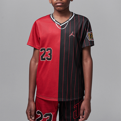 Nike/耐克正品JORDAN大童透气拼接V领比赛经典运动T恤II3094-687