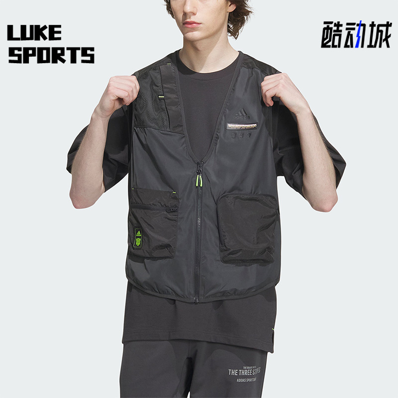 阿迪达斯男子运动马甲