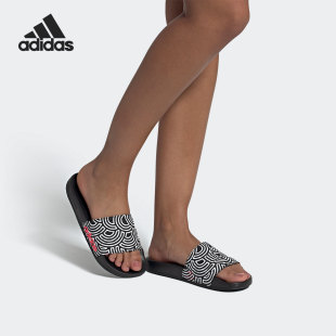 女子透气舒适运动耐磨拖鞋 Adidas 新款 当季 FX1200 阿迪达斯正品