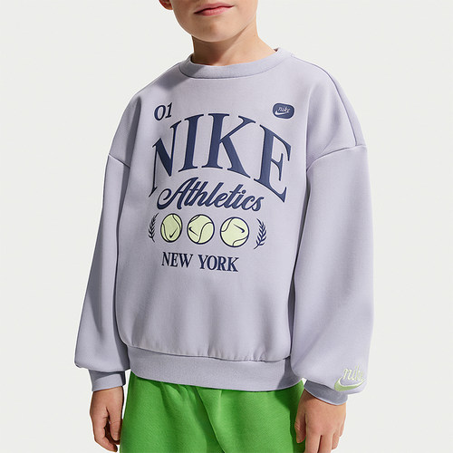 Nike/耐克正品Tennis Lifestyle小童休闲圆领印花卫衣IR8104-057
