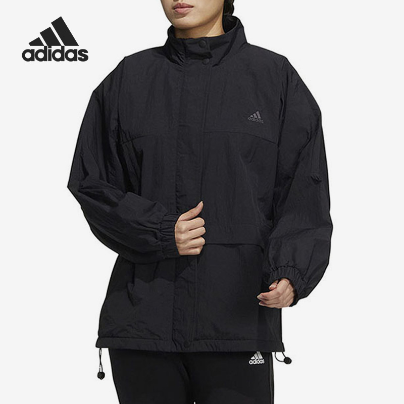 Adidas/阿迪达斯正品当季新款女子运动休闲立领外套HM2808