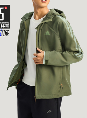 Adidas/阿迪达斯正品2025男士抓绒耐穿保暖户外运动夹克KR2497