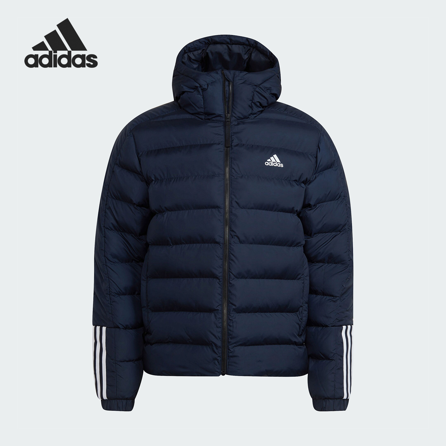 Adidas/阿迪达斯正品新款男士保暖运动休闲连帽棉服GT1686