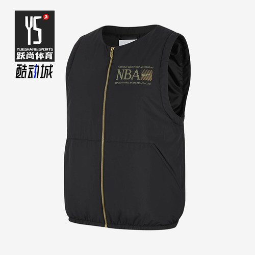 Nike/耐克正品男士运动字母印花图案休闲棉马甲FD8451-010