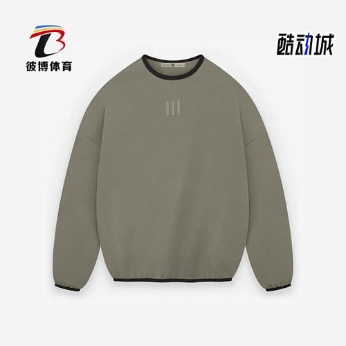 阿迪达斯男士宽松运动保暖卫衣