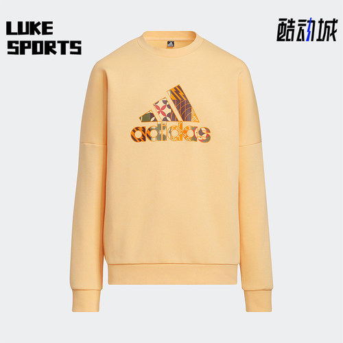 Adidas/阿迪达斯正品JK CNY SP大童针织圆领经典套头卫衣HF5894