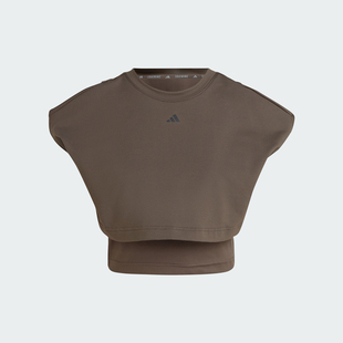 TK女士运动健身短袖 Adidas BOXY POWER IW3187 阿迪达斯官方正品