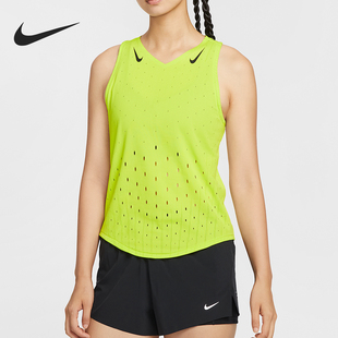 跑步背心T恤FN2505 2025女士运动透气无袖 389 耐克正品 Nike