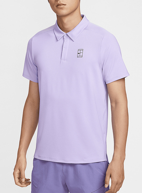 Nike/耐克正品Dri-FIT男士网球翻领经典运动透气T恤FZ6908-515