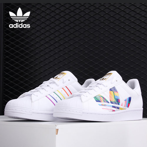 阿迪达斯男女贝壳头休闲板鞋