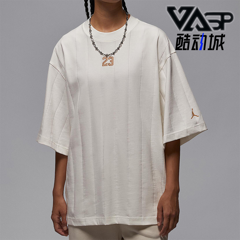 Nike/耐克正品JORDAN女士休闲圆领套头宽松耐穿短袖HV0400-133