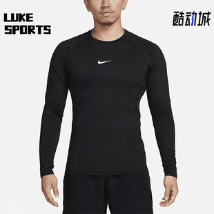 耐克正品 T恤FB7983 Pro 运动薄绒拼接速干长袖 010 Warm男士 Nike