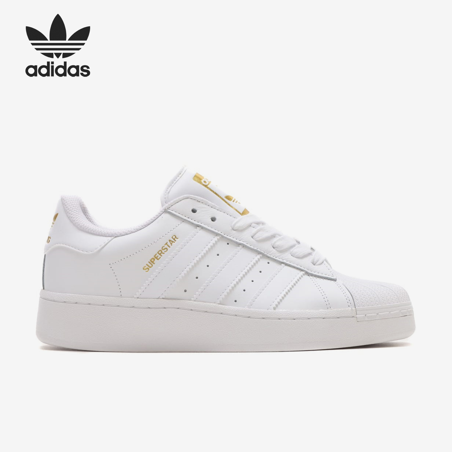 Adidas/阿迪达斯官方正品三叶草男女同款透气贝壳头板鞋ID4655