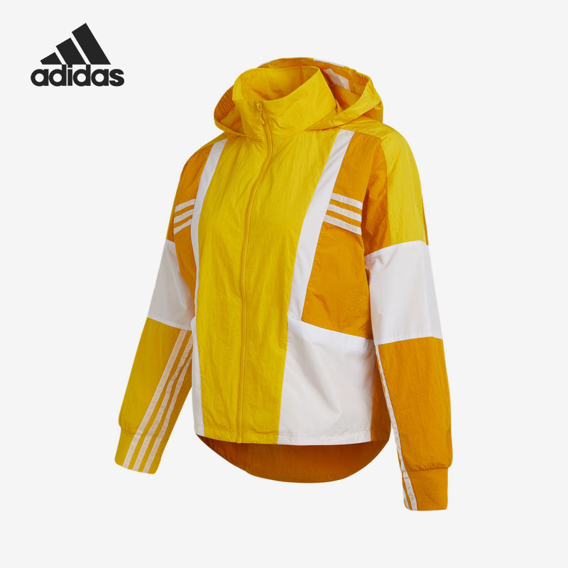 休闲防风Adidas/阿迪达斯连帽