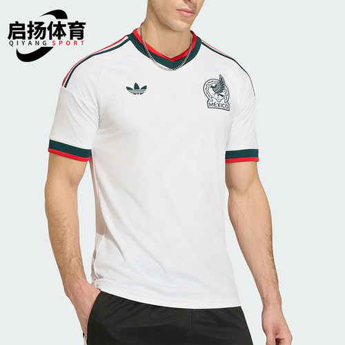 Adidas/阿迪达斯正品三叶草男士运动球迷版足球复古短袖T恤JZ0736