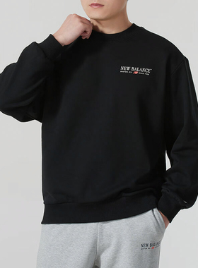 New Balance/NB正品2025新款男子运动健身卫衣套头衫AMT51371-BK