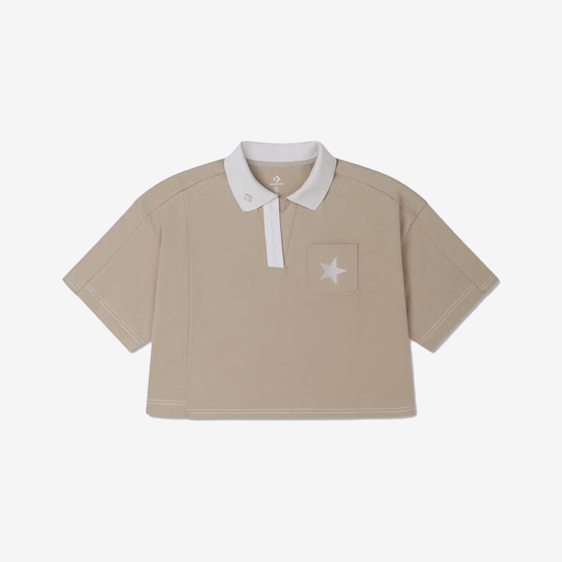 Converse/匡威正品女士短款翻领针织透气短袖POLO衫10025875-A03,运动服/休闲服装,运动POLO衫,淘宝优惠券,粉丝福利购,淘宝优惠卷