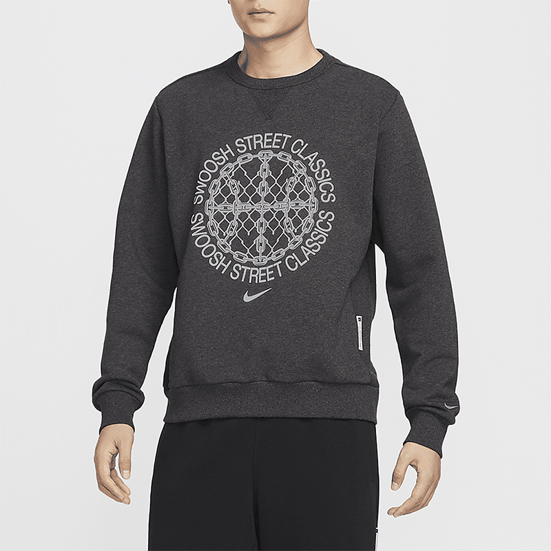 耐克男士印花宽松休闲篮球卫衣