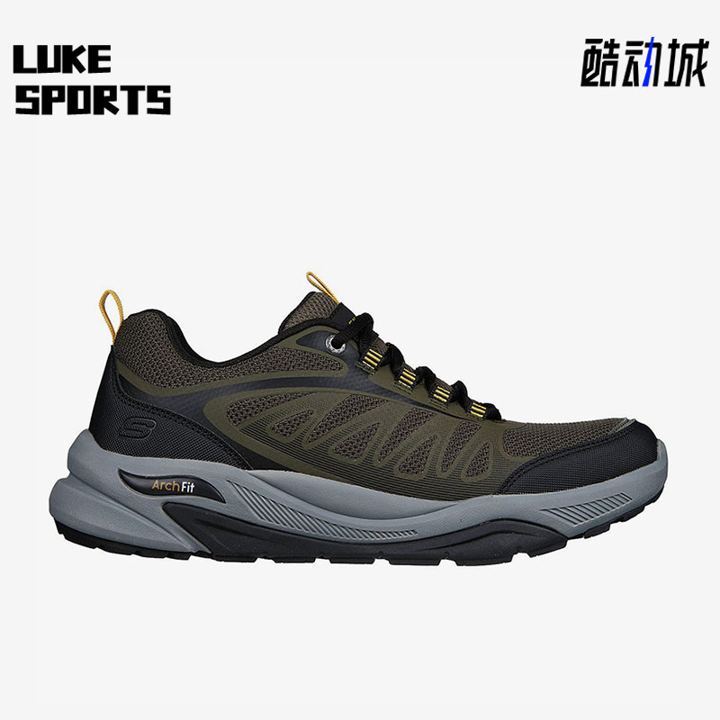 Skechers/斯凯奇正品冬季男士透气低帮耐磨户外登山运动鞋