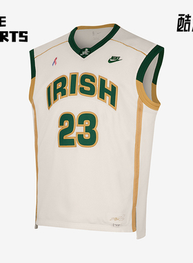 Nike/耐克正品2025男士V领套头透气经典篮球背心T恤IF0292-133