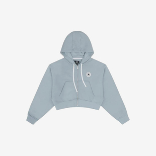 女子针织连帽夹克外套10026150 2025新款 A09 匡威正品 Converse