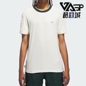 JN7728 三叶草男女套头运动针织圆领休闲短袖 Adidas 阿迪达斯正品