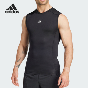 TEE男士 Adidas 透气运动健身背心JE6694 阿迪达斯正品