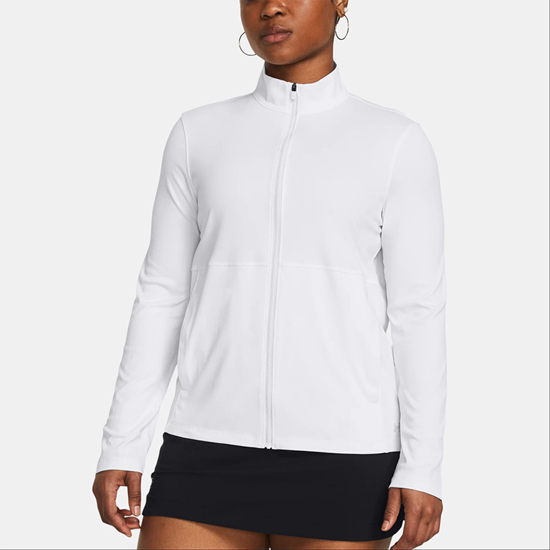 UA/安德玛正品新款女士简约舒适针织立领训练运动外套1385289-100