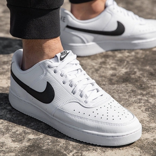 NIKE耐克男鞋小白鞋空一号简版夏季新款正品运动休闲鞋皮面板鞋