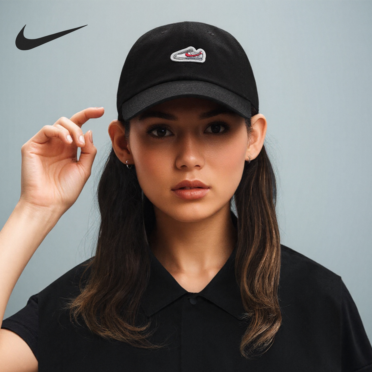 Nike/耐克正品2025新款男女刺绣遮阳运动棒球帽HJ7124-010