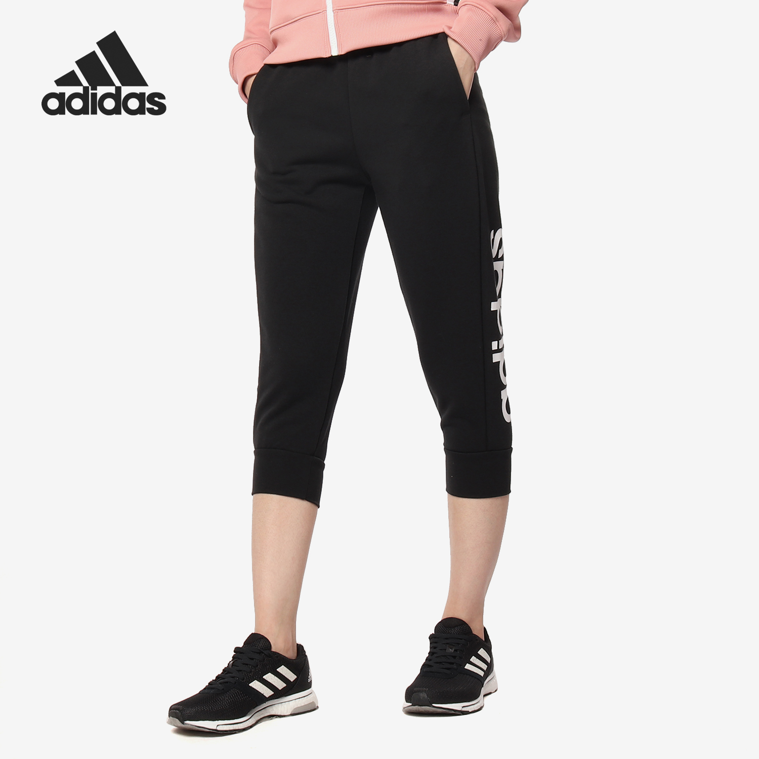 Adidas/阿迪达斯正品新款女士跑步训练健身运动七分裤DP2397