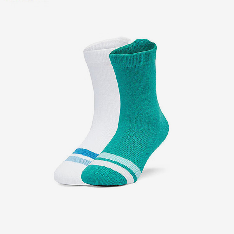 Skechers/斯凯奇正品新款儿童时尚耐磨运动中筒袜两双转