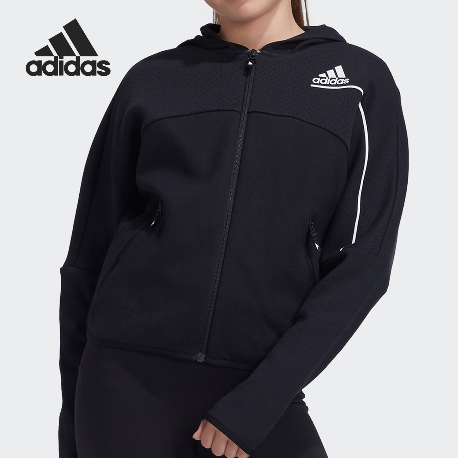 Adidas/阿迪达斯正品大童训练运动针织连帽夹克外套GD3771,童装/婴儿装/亲子装,普通外套,淘宝优惠券,粉丝福利购,淘宝优惠卷